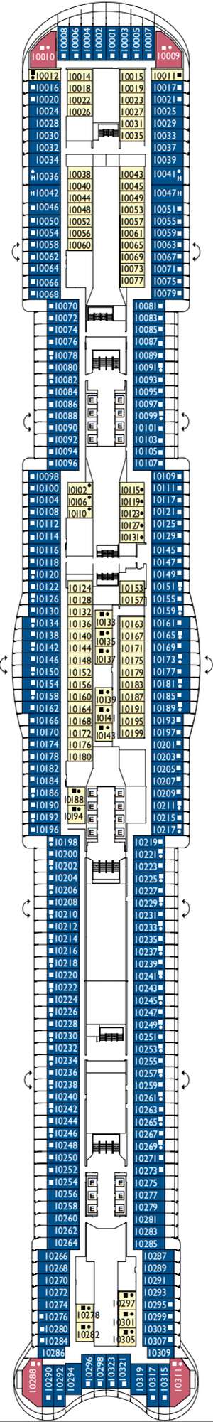 Deck plan for Costa Smeralda