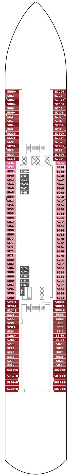 Deck plan for Norwegian Aqua