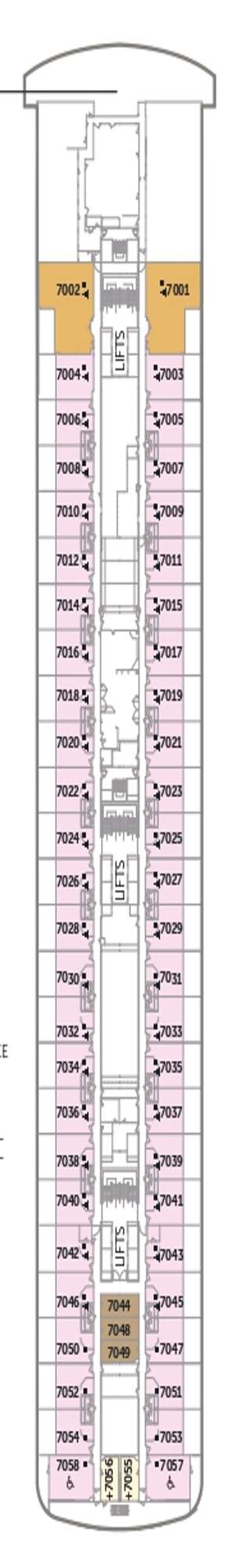 Deck plan for Bolette
