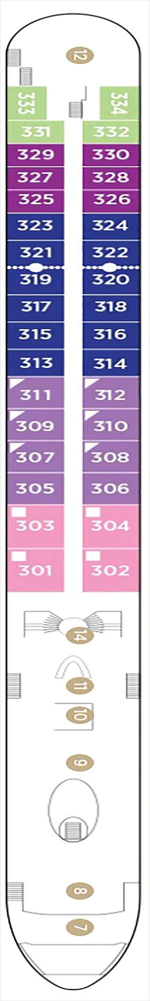 Deck plan for AmaViola