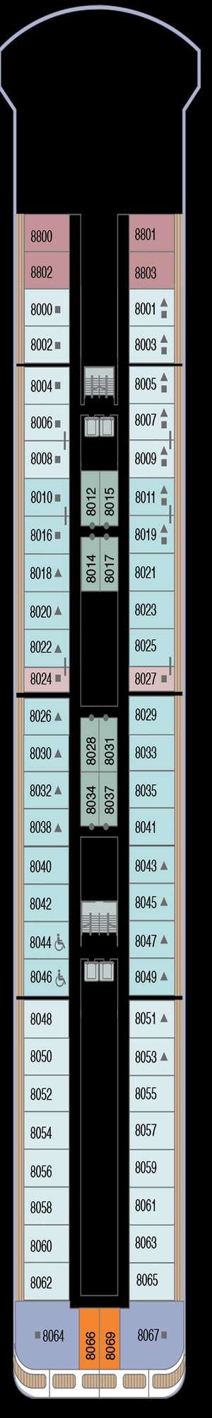 Deck plan for Azamara Onward