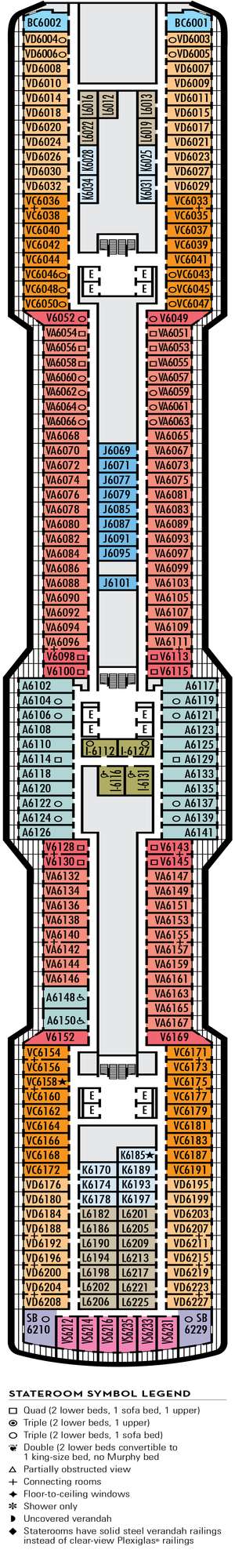 Deck plan for Nieuw Statendam