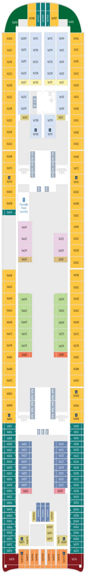 Deck plan for Disney Adventure