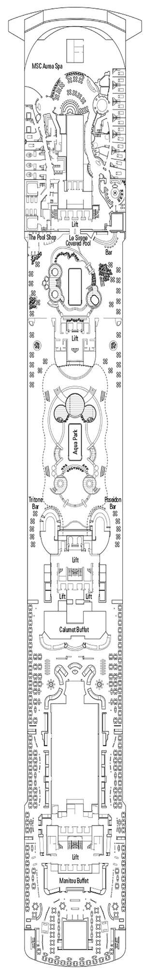 Deck plan for MSC Divina