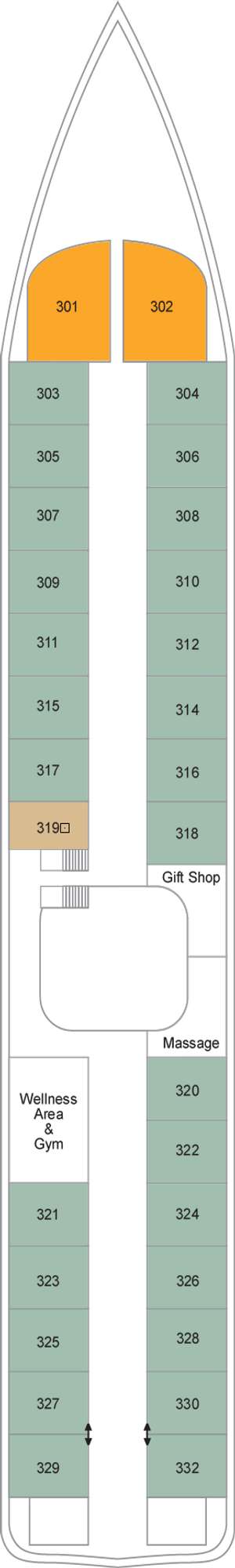 Deck plan for TUI Al Horeya