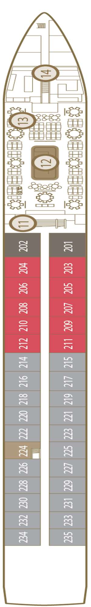Deck plan for Scenic Pearl