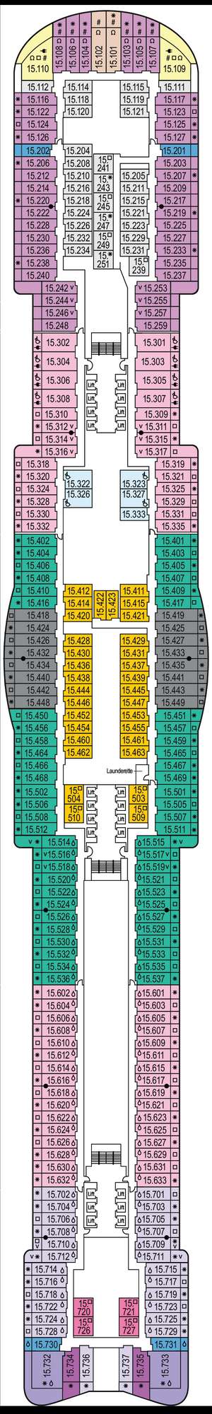 Deck plan for Iona
