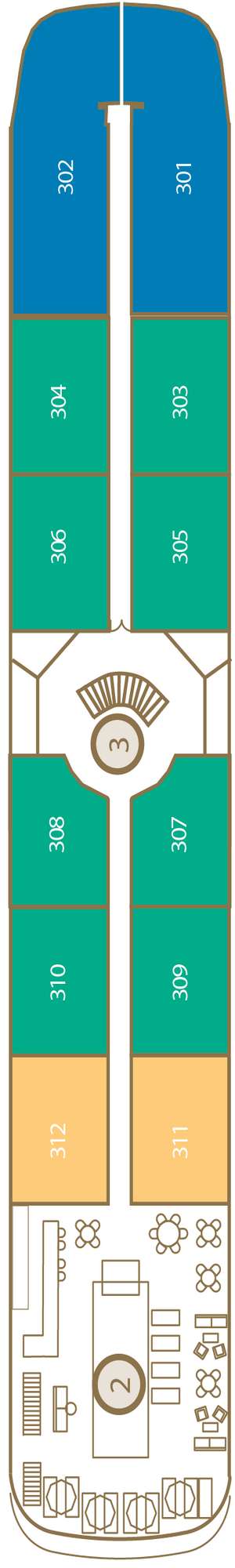 Deck plan for Scenic Spirit