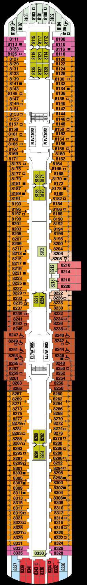 Deck plan for Celebrity Ascent