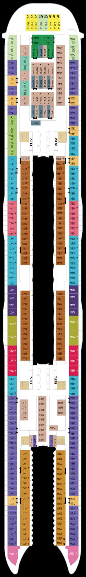 Deck plan for Harmony of the Seas