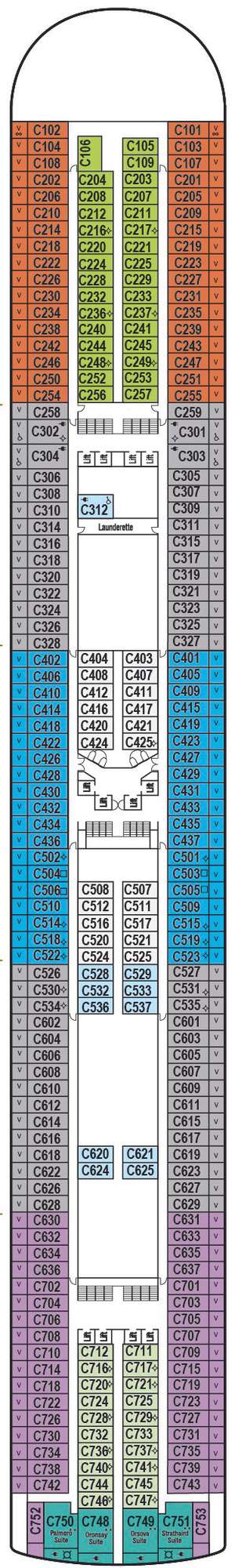 Deck plan for Ventura