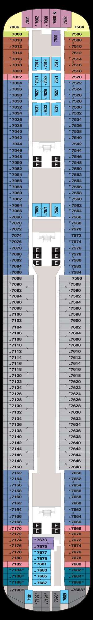 Deck plan for Disney Dream