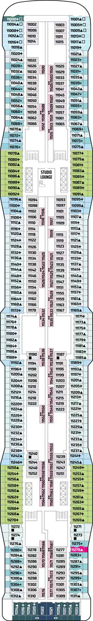 Deck plan for Norwegian Epic