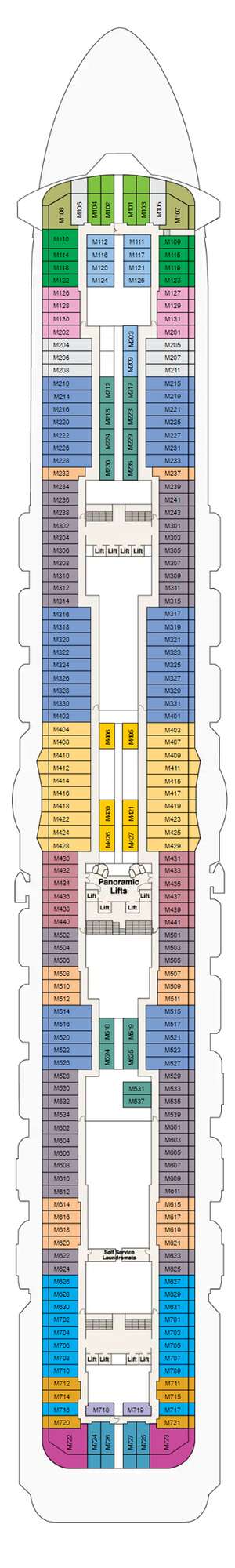Deck plan for Regal Princess