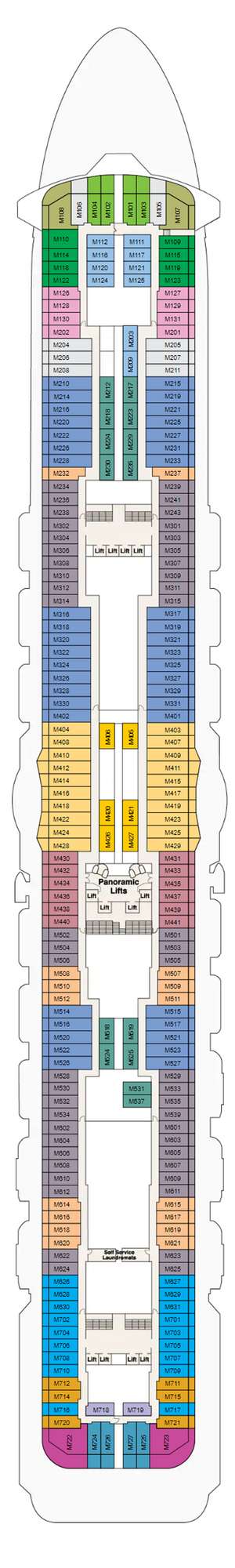 Deck plan for Regal Princess