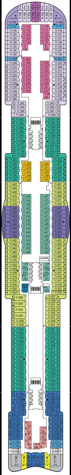Deck plan for Arvia