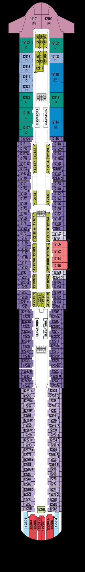 Deck plan for Celebrity Beyond