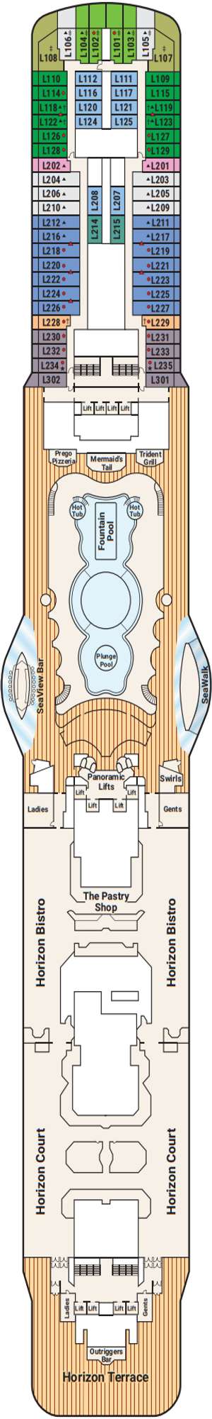 Deck plan for Regal Princess
