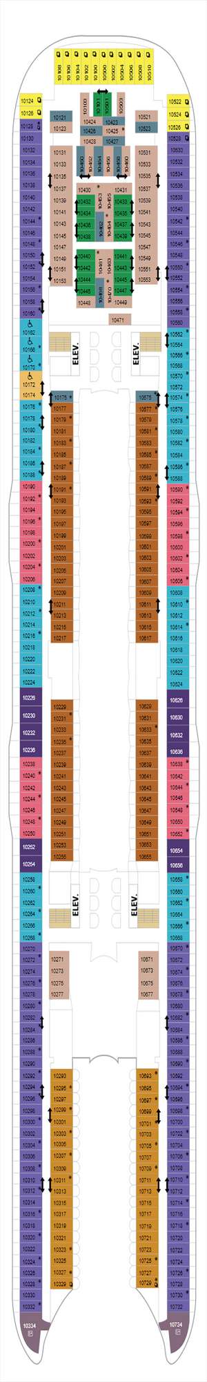 Deck plan for Wonder of the Seas