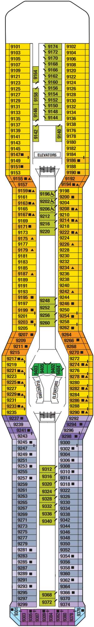 Deck plan for Celebrity Silhouette