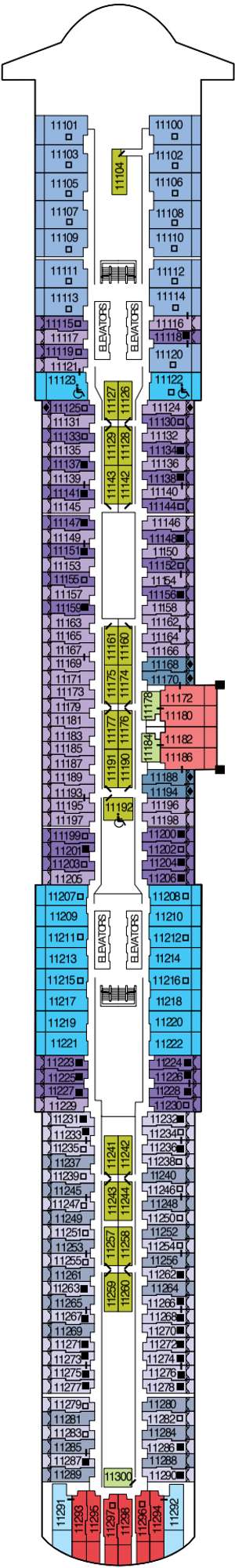 Deck plan for Celebrity Ascent