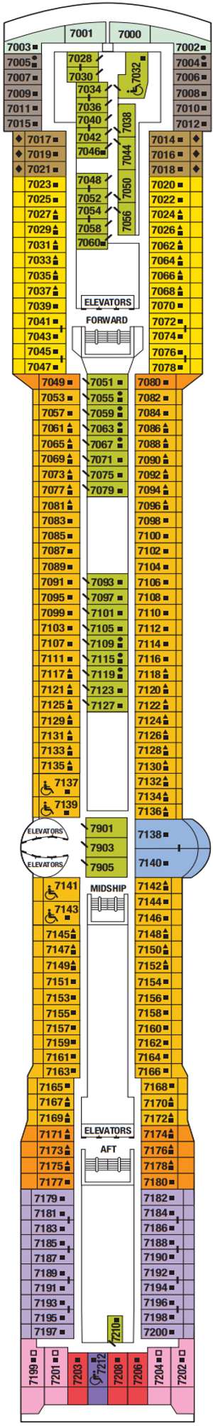 Deck plan for Celebrity Infinity