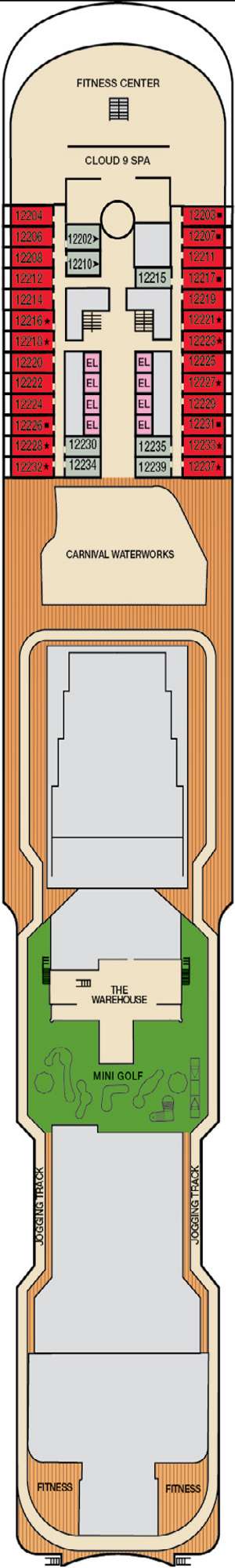 Deck plan for Carnival Venezia