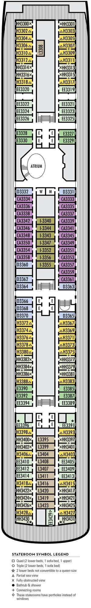 Deck plan for Volendam