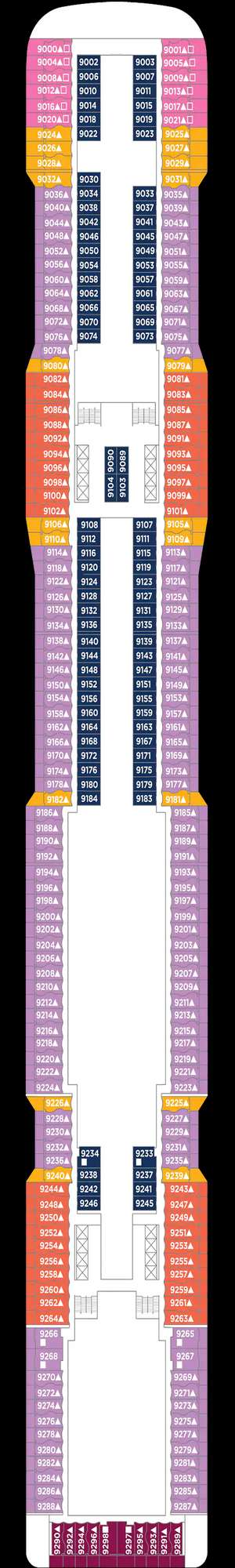 Deck plan for Norwegian Epic