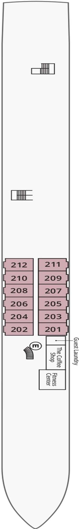 Deck plan for S.S. Catherine