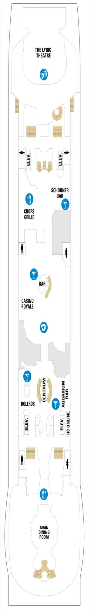 Deck plan for Adventure of the Seas