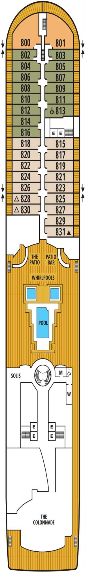 Deck plan for Seabourn Quest