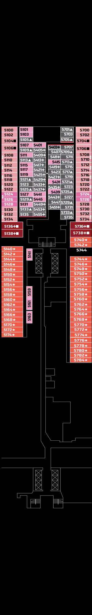 Deck plan for Norwegian Bliss