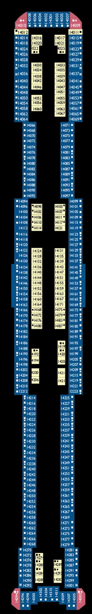 Deck plan for Costa Toscana