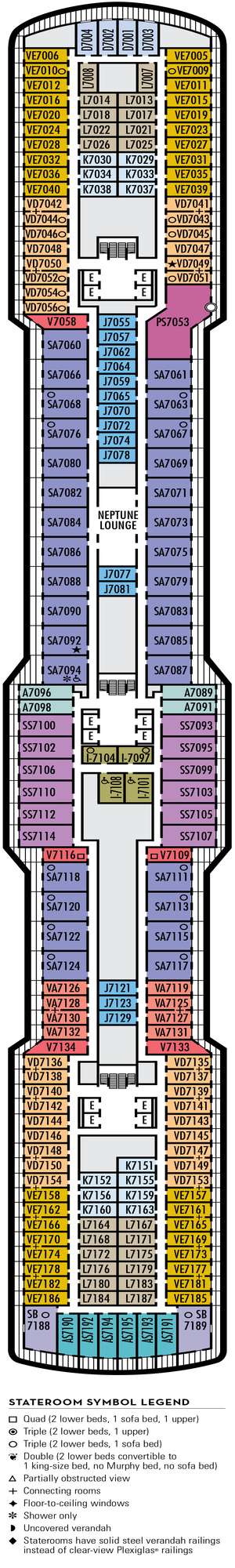 Deck plan for Koningsdam