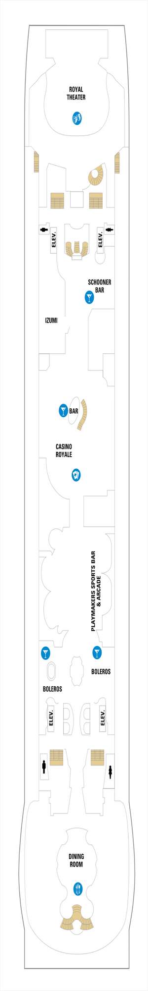 Deck plan for Independence of the Seas