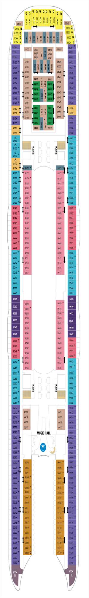 Deck plan for Wonder of the Seas