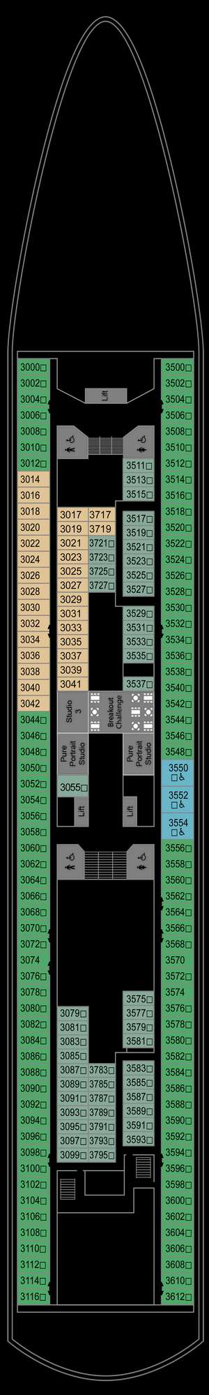 Deck plan for Marella Discovery