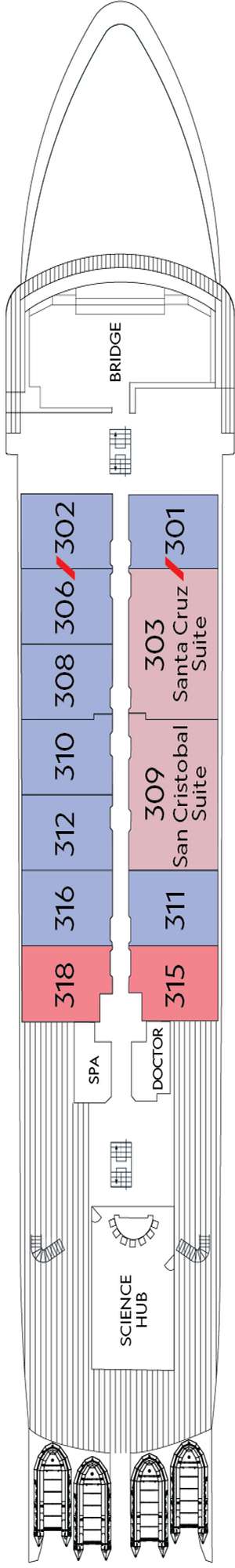 Deck plan for National Geographic Islander II