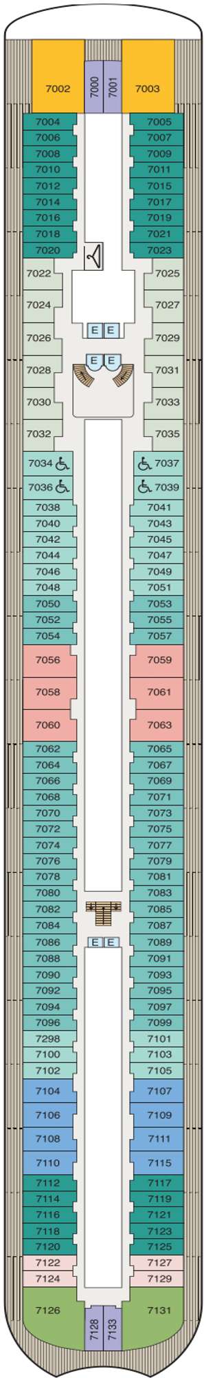 Deck plan for Oceania Sonata