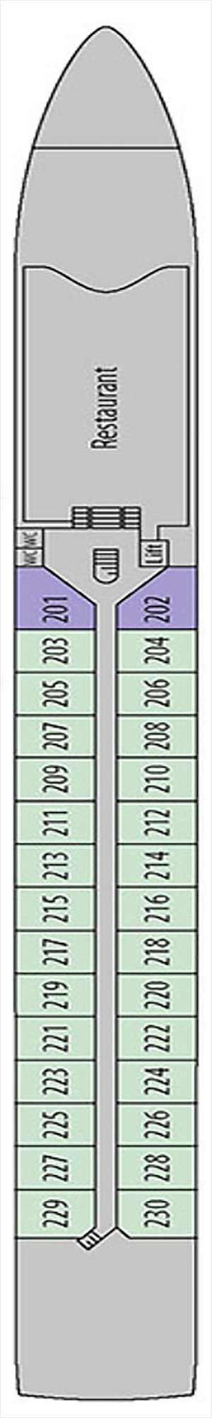 Deck plan for MS George Eliot