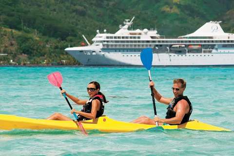 Image related to guests paddleboarding 