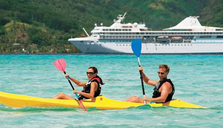 guests paddleboarding 