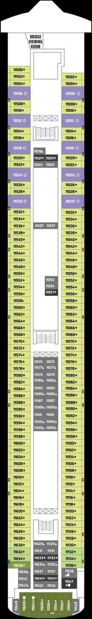 Deck plan for Norwegian Gem