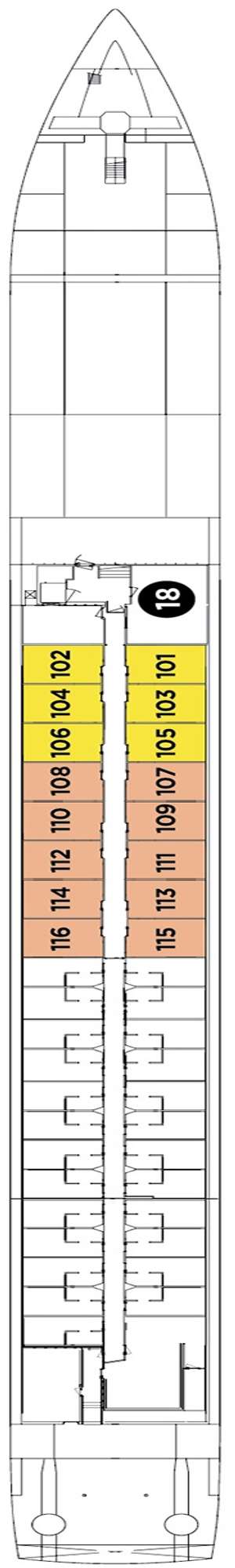 Deck plan for Avalon Passion