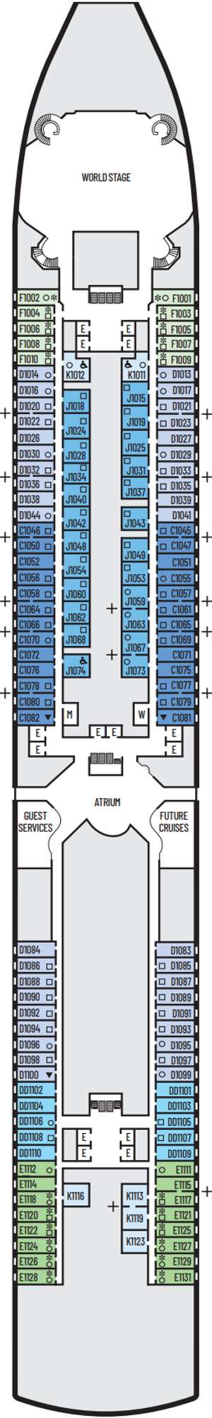 Deck plan for Westerdam