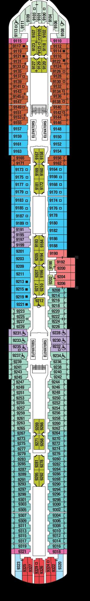 Deck plan for Celebrity Beyond