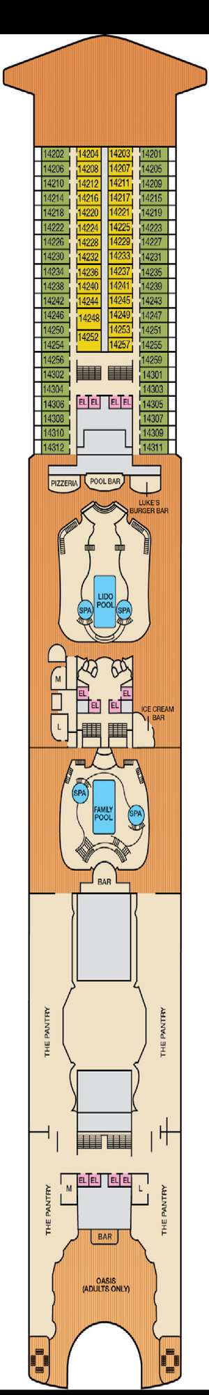 Deck plan for Carnival Encounter