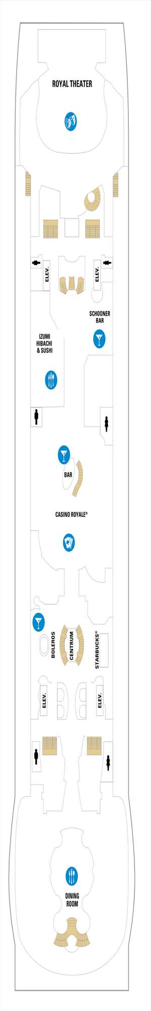 Deck plan for Mariner of the Seas