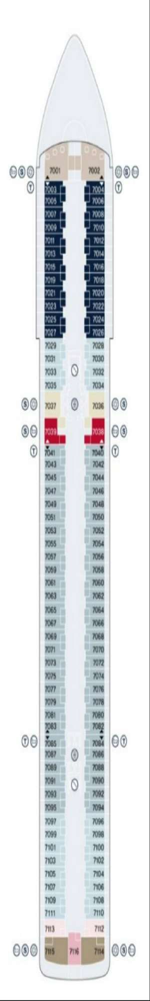 Deck plan for Explora I